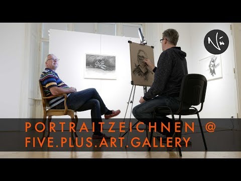 ZEICHENDEMONSTRATION - Portraitzeichnen@FIVE.PLUS.art.gallery
