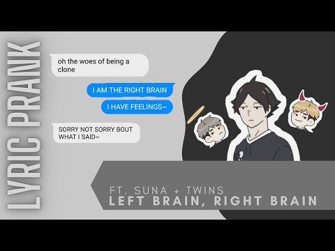 Suna's Two Braincells | Miya Twins Lyric Prank - Left Brain, Right Brain