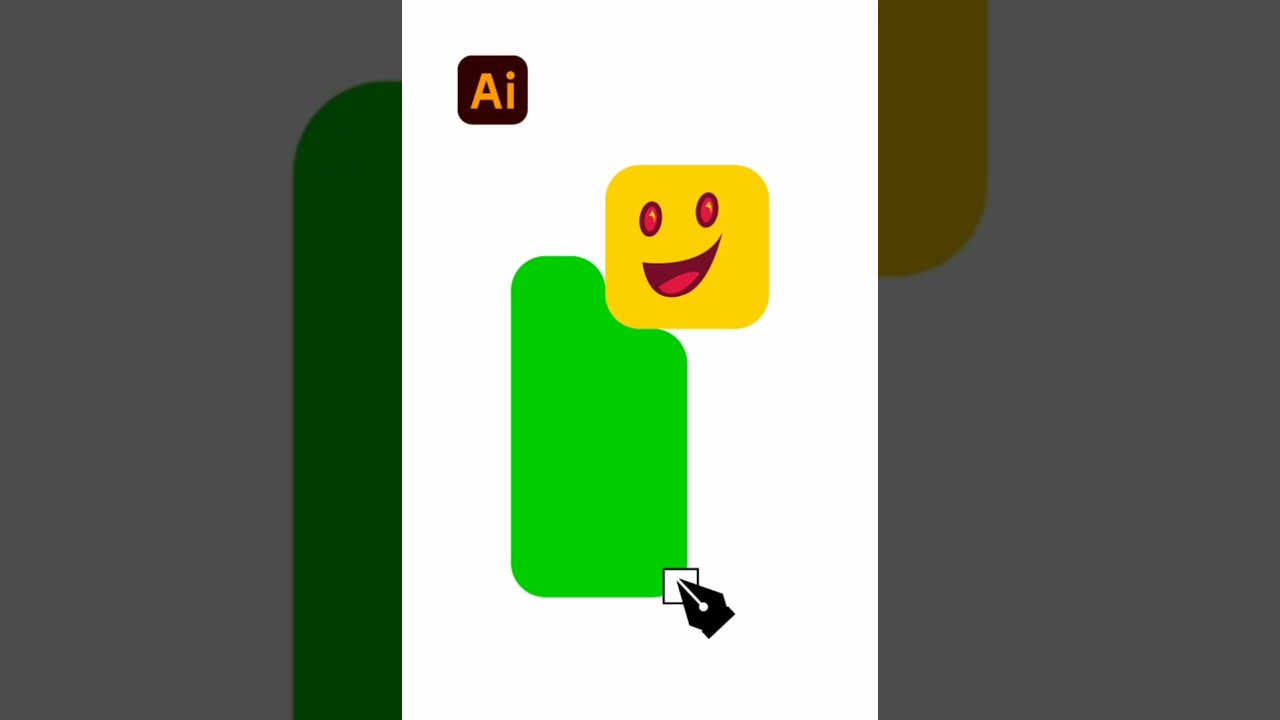 Merge & Smooth Shapes in Illustrator | Pathfinder + Round Corners Trick!