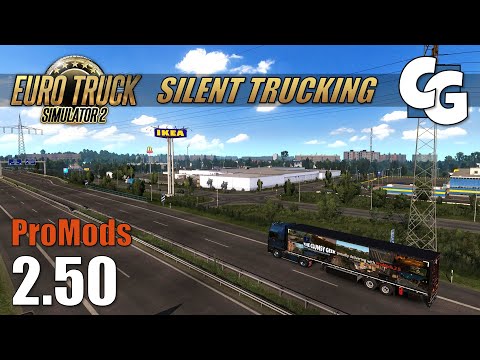 Silent Trucking - ProMods 2.50 Preview - Munich to Chemnitz - ETS2 (No Commentary)