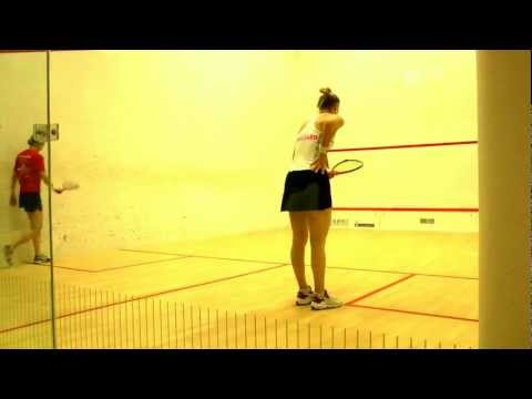 PSL squash final 2012 - Alison Waters and Laura Massaro + Joe Lee and Adrian Waller