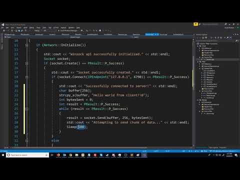 C++ Blocking Sockets Networking [Winsock] Tutorial 11: Sending and Receiving Data