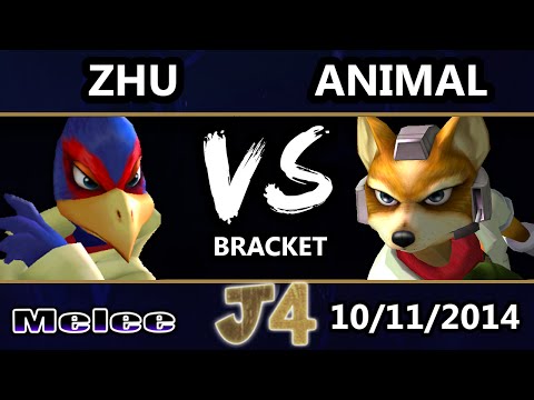 Justice 4 - Zhu (Falco) Vs. Animal (Fox) SSBM Singles Bracket - Melee