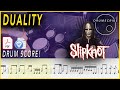 Duality Slipknot Drum SCORE Sheet Music 54 DRUMSCRIBE