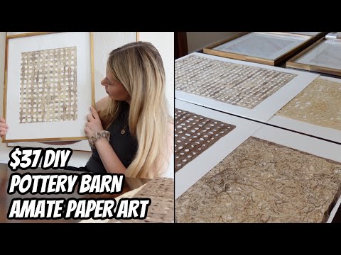 EASILY DIY A $699 POTTERY BARN AMATE PAPER ART PIECE FOR ONLY $37 | BrittanyNichole