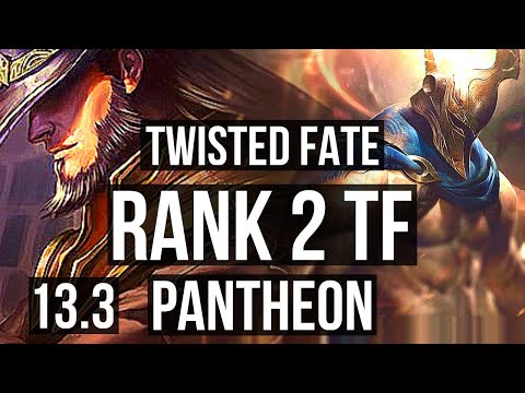 TWISTED FATE vs PANTHEON (MID) | Rank 2 TF, 6/1/10, 1.5M mastery, 400+ games | KR Challenger | 13.3