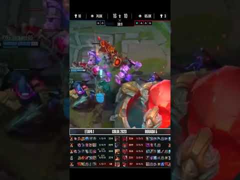 Pentakill Dynquedo - Pain x Fluxo #cblol #shorts