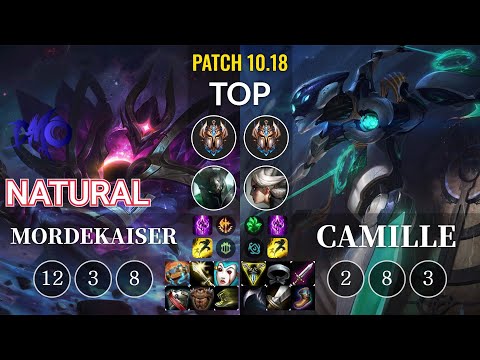 DMO Natural Mordekaiser vs Camille Top - KR Patch 10.18