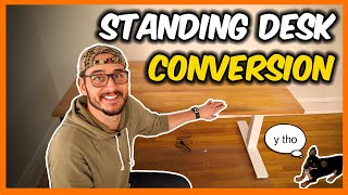 Convert ANY Desk to a STANDING Desk: Home Office Upgrade