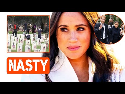 Witnesses Spill Meg Grinning Waved To Cameras At LA Cemetery & Used Victims To Pump Up For Archewell