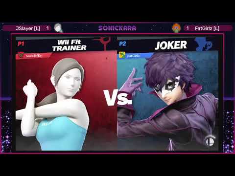 Central Coast Clash Online 2 - JSlayer (Wii Fit) vs FatGirlz (Ganon/Joker/Robin) Grand Finals Set 2