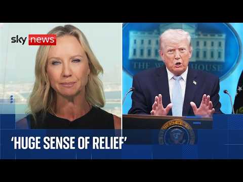 Trump declares 'complete victory' after US and Iran agree to ceasefire | Sky News coverage