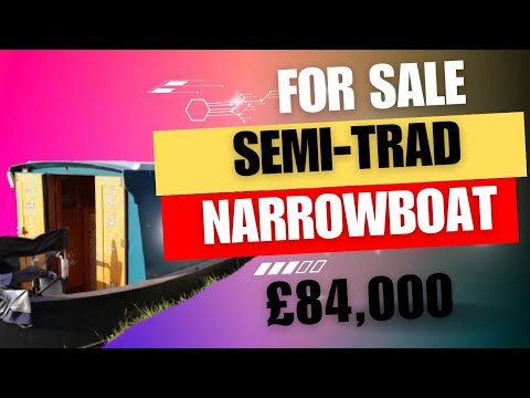 57 Foot Semi Trad Narrowboat For Sale £84,000