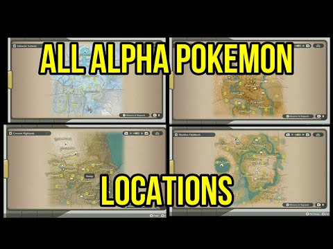 ALL ALPHA Pokemon Locations In Pokemon Legends Arceus