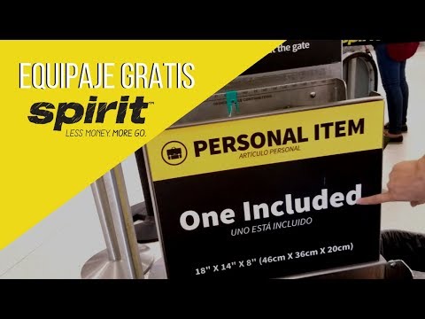 peso maletas spirit