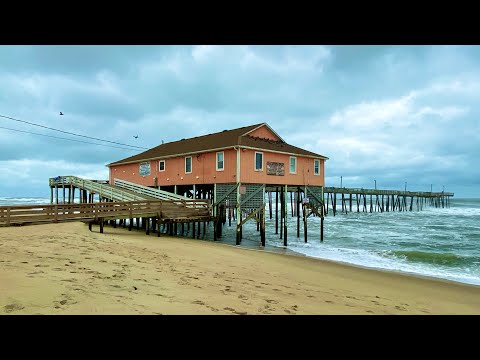 Rodanthe Pier During Nor'easter Storm - Hatteras Island, NC - Outer Banks