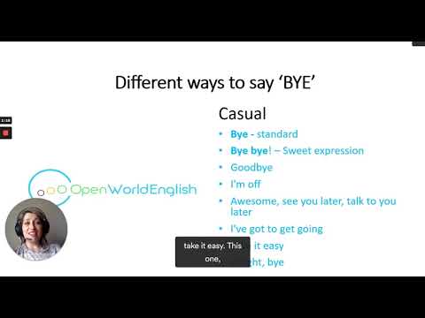 Conozca las diferentes formas de decir adiós en inglés