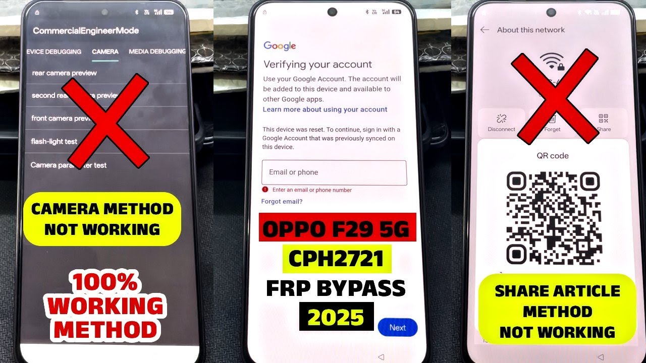 Latest Solution OPPO F29 5G (CPH2721) FRP Bypass Without PC | New Method 2025
