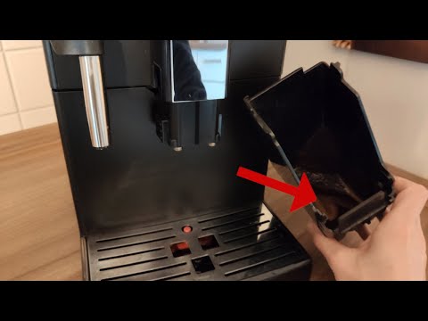 Wasser im Kaffeesatz-Behälter - Trester nass und matschig beim Kaffeevollautomat