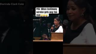POV: When Your Testimony Slaps🤣😇 #dorindaclarkcole #shorts #duet #gospelmusic