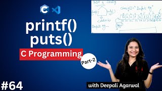 Download the video "How to Print a String in C | printf vs puts() in C | String in C Part-2 #64"