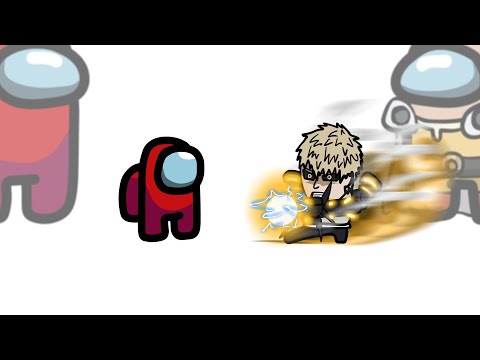 Mini Crewmate Kills 6 One Punch Man Characters | Among Us