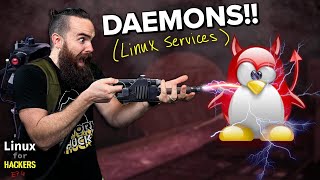 start, stop, restart Linux services (daemon HUNTING!!) // Linux for Hackers // EP 6