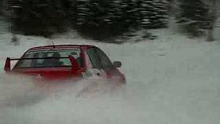 Drifting Mitsubishi Evo Faistenau 2010