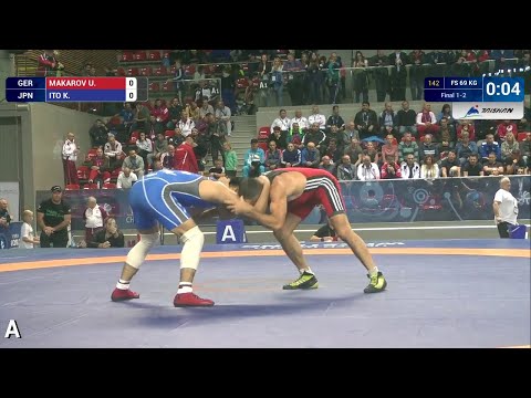 GOLD FS - 69 kg: K. ITO (JPN) df. U. MAKAROV (GER), 6-0