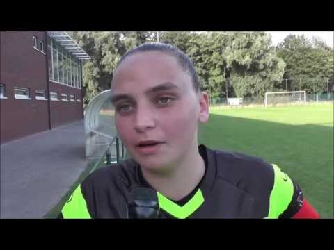 Nicky Evrard na KAA Gent Ladies - Lille OSC op 13.08.2016