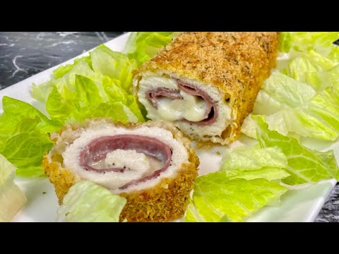 RECETTE DU CORDON BLEU ROULÉ 100%  MAISON 👩🏻‍🍳 Facile et rapide