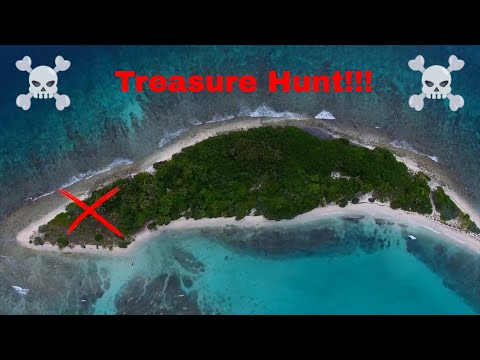 TREASURE HUNT!  We buried BOOTY on this secret island :) - Sailing Vessel Delos