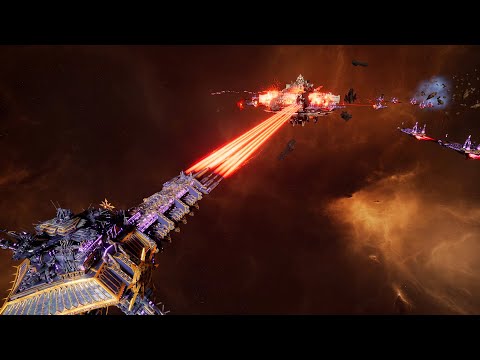 Mega Mod 2020: Daemonic Infestation vs 8 Astartes Titans! - Battlefleet Gothic Armada 2