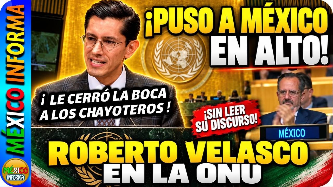 CANCILLER MEXICANO DEFIENDE LA SOBERANÍA ANTE LA ONU. RECIBIÓ ELOGIOS. NO LEYÓ UNA SOLA PALABRA.
