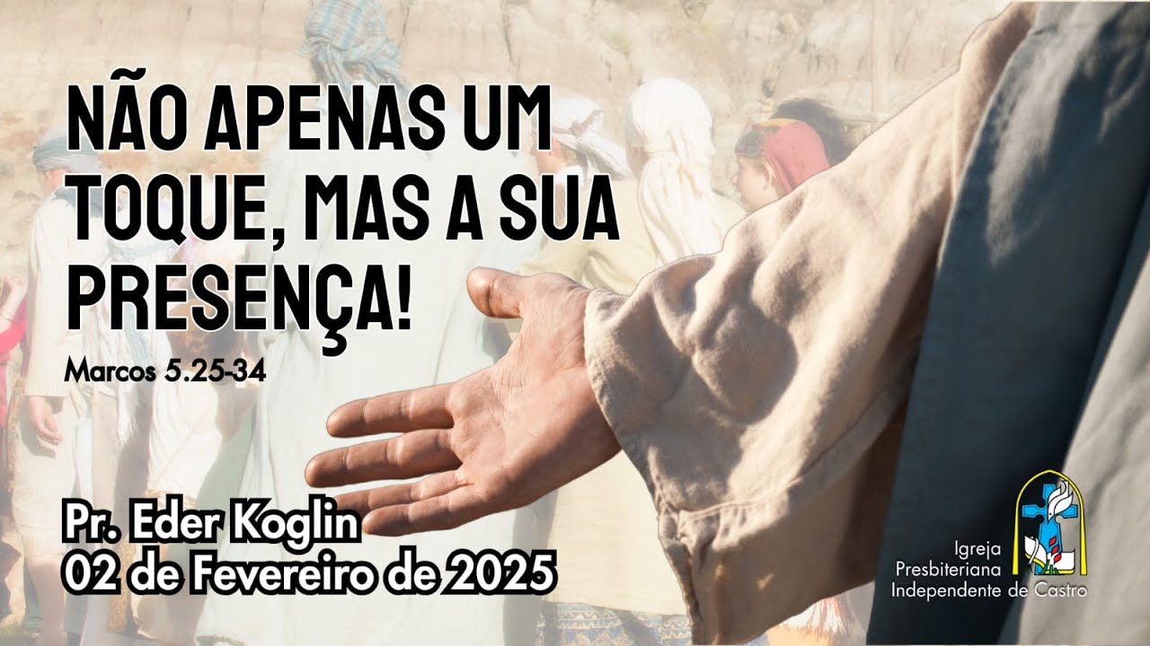 NÃO APENAS UM TOQUE, MAS A SUA PRESENÇA!