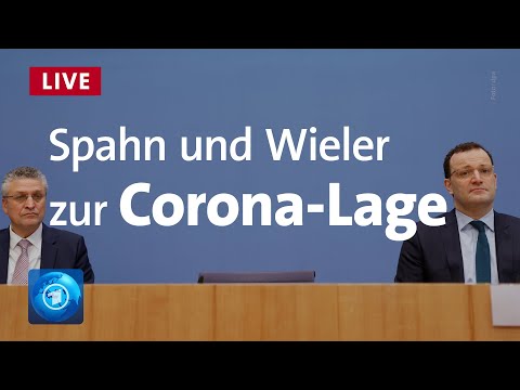 Pressekonferenz zur aktuellen Corona-Lage u.a. mit Spahn, Wieler, Cichutek