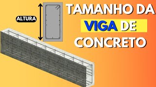 QUAL A DIMENSÃO DA VIGA E O PESO? I Tamanho minímo, armaduras em vigas de concreto armado
