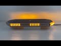 LED rampa - bielo-oranžová / magnetická / 10-30V / ECE R65 (440x180x30mm) - Video Youtube