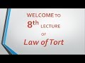 LAW OF TORTS AND EASEMENT LECTURE 8 IN URDU BY BRILLIANT LAW COLLEGE
