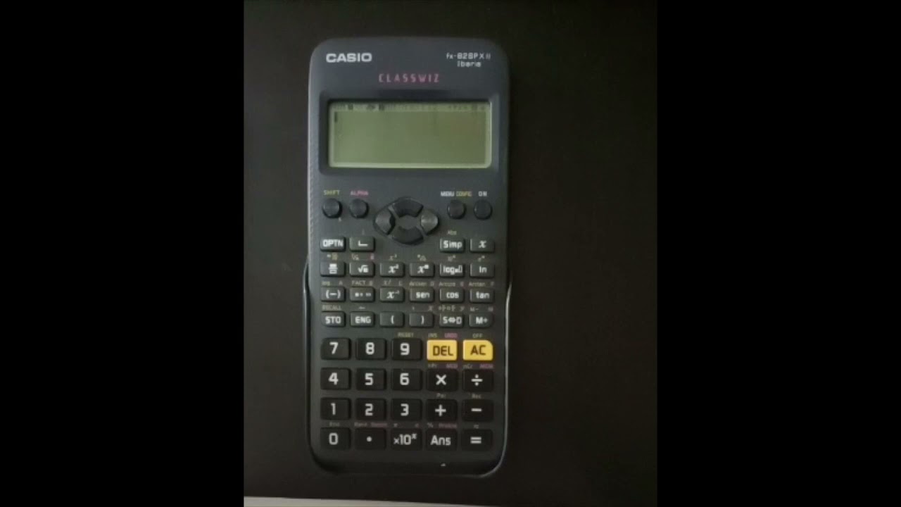 Tabla de valores en calculadoras Casio fx82 Classwiz