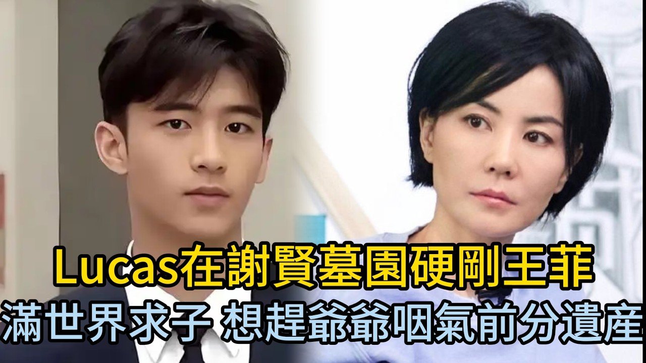 謝賢墓前，Lucas當衆開撕王菲“妳滿世界求神拜佛尋偏方，不就是想老來得子，好分我爺爺的遺產”謝霆鋒得知真相震怒分手! #謝霆鋒 #王菲 #張柏芝 #謝賢 #謝振軒