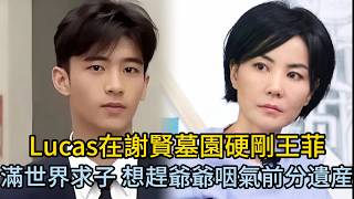 謝賢墓前，Lucas當衆開撕王菲“妳滿世界求神拜佛尋偏方，不就是想老來得子，好分我爺爺的遺產”謝霆鋒得知真相震怒分手! #謝霆鋒 #王菲 #張柏芝 #謝賢 #謝振軒
