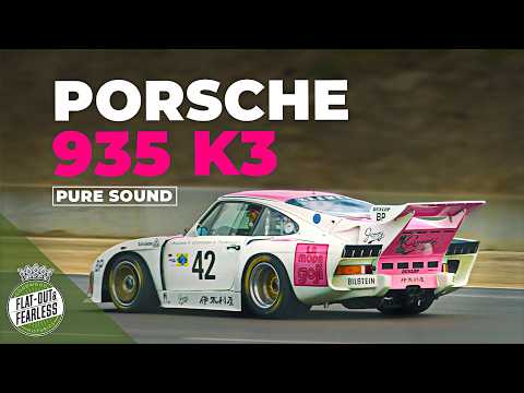 Porsche 935 K3 pure engine sound | 3.3-litre twin-turbo flat-six | Laguna Seca