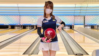 ボウリング女子の練習風景99（Bowling Practice）2021/10