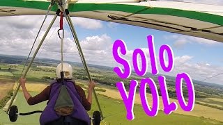 preview picture of video 'My First Solo Hang Gliding Flight'
