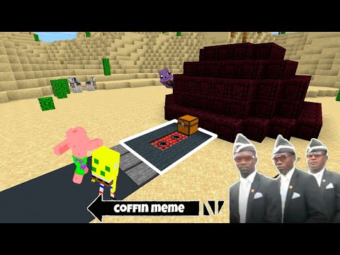 Traps for Spongebob and Friends in Minecraft - Coffin Meme