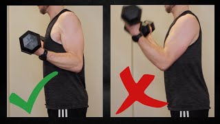 How To PROPERLY Do A Bicep Curl (and common mistakes to avoid)