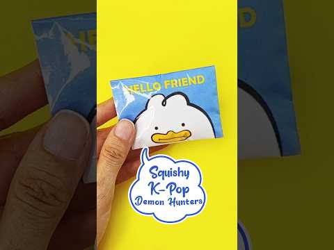 Envía un mensaje al estilo K-Pop Demon Hunters 😍 Tarjeta Squishy borrable