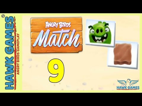 Angry Birds Match ⭐ Level 9 - Walkthrough, No Boosters