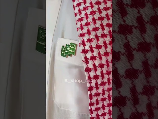 بروش الشعار سيفين ونخلة أبيض